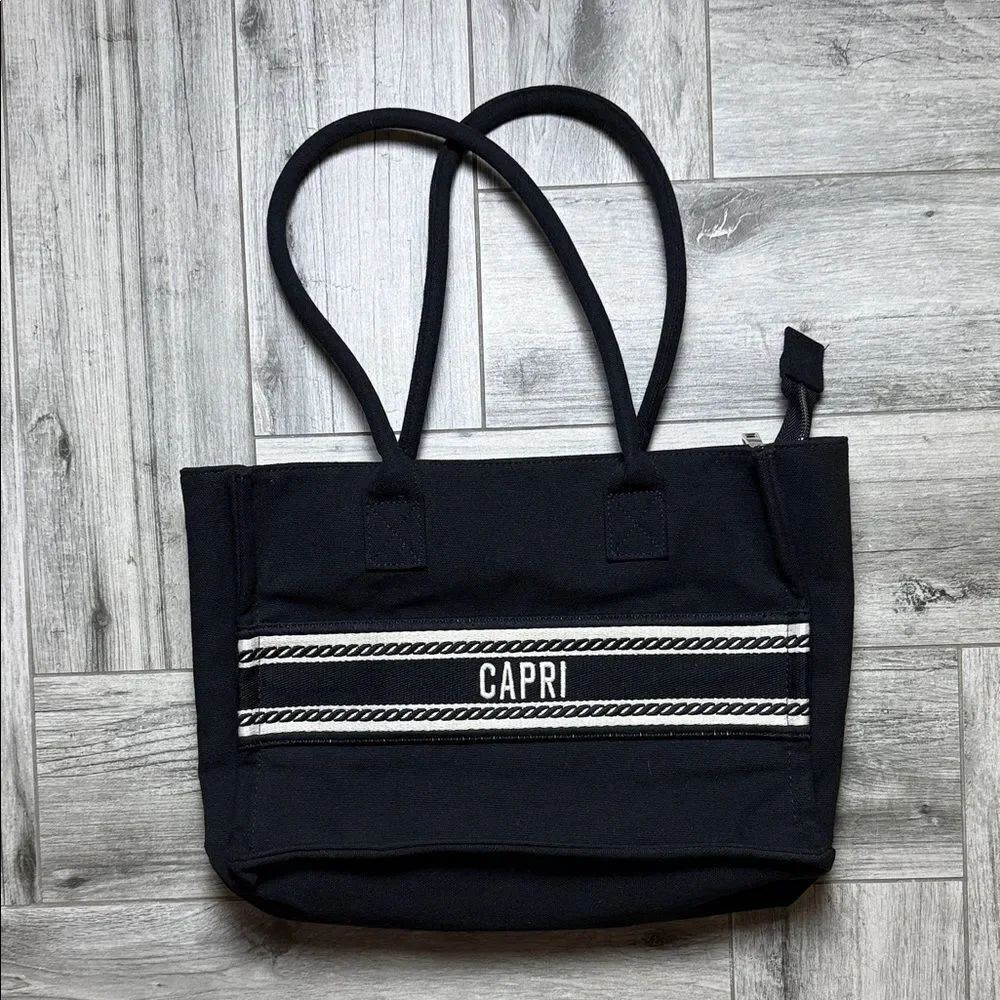 Chic Black “CAPRI” Tote